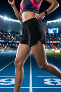 RUNNING SHORT DE COMPETENCIA NEGRO MUJER