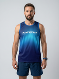 Playera deportiva KINESTESIA — PLAYERA TANK HOMBRE SIN MANGAS AZUL MIXED DEGRADAD | Ropa Deportiva México