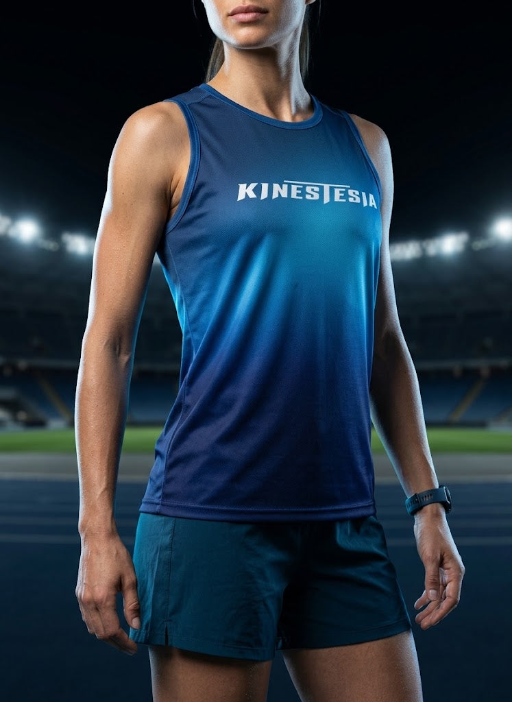 PLAYERA TANK MUJER SIN MANGAS AZUL MIXED DEGRADADO