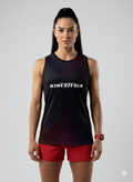 Playera deportiva KINESTESIA — PLAYERA TANK MUJER SIN MANGAS NEGRA PUNTOS AZUL RO | Ropa Deportiva México