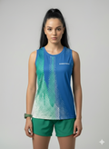 Playera deportiva KINESTESIA — PLAYERA TANK MUJER SIN MANGAS AZUL TURQUESA MIXED  | Ropa Deportiva México
