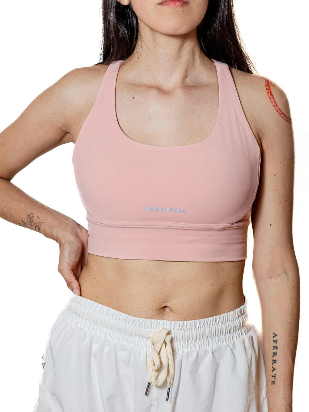 Top deportivo KINESTESIA — TOP ROSA "PINKY" TIRANTE CRUZADO DE MUJER | Ropa Deportiva México