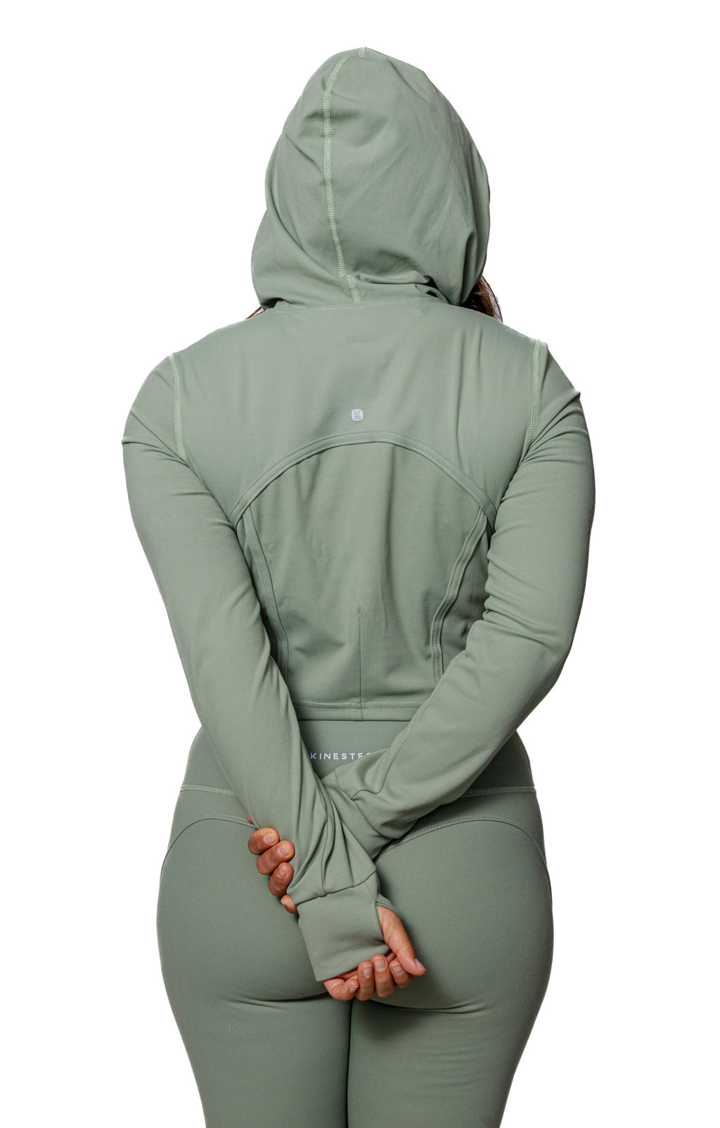 Set deportivo de mujer — JACKET OLIVO MUJER — Kinestesia. Activewear premium.