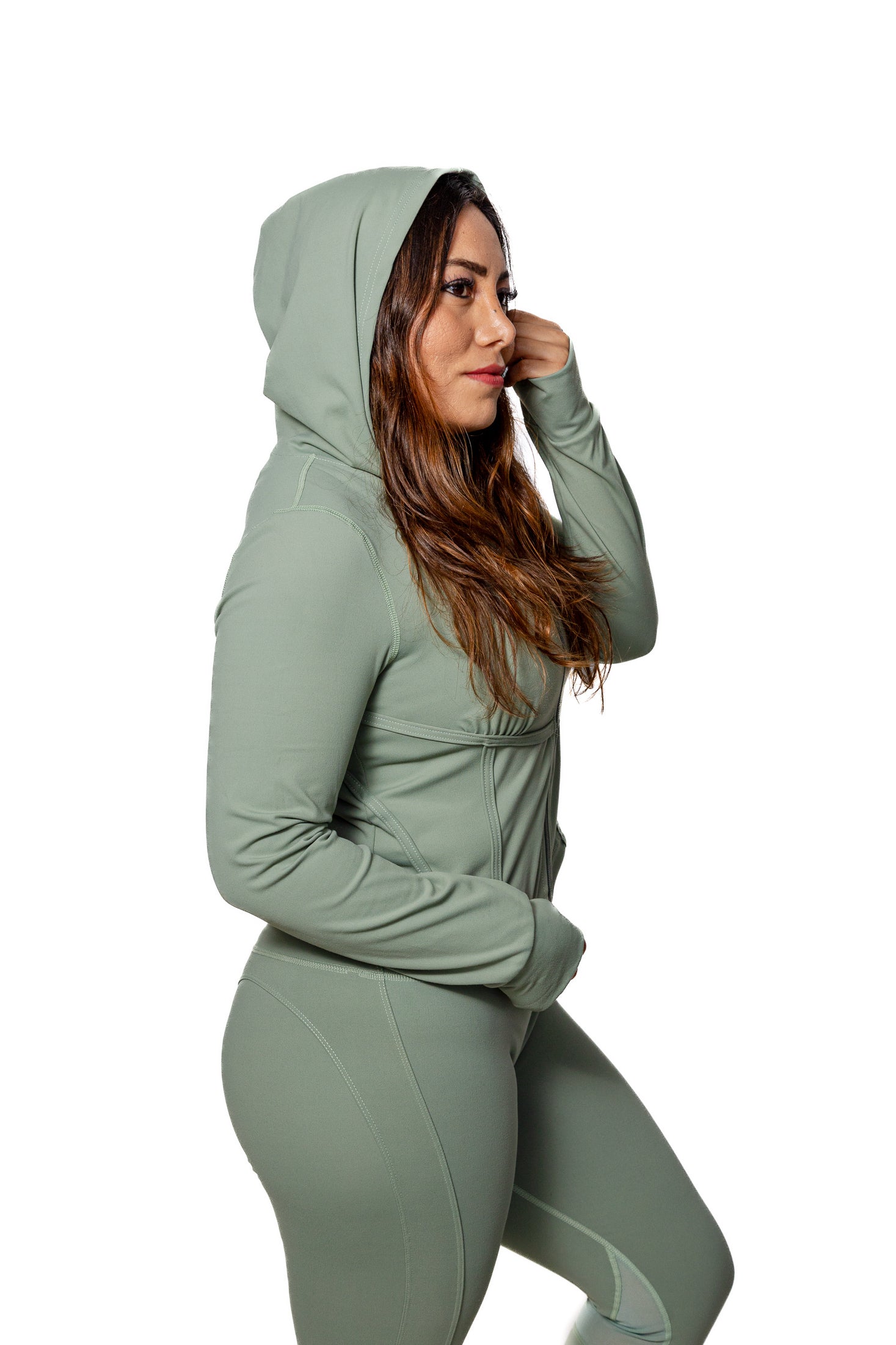 Set deportivo KINESTESIA — JACKET OLIVO MUJER | Ropa Deportiva México