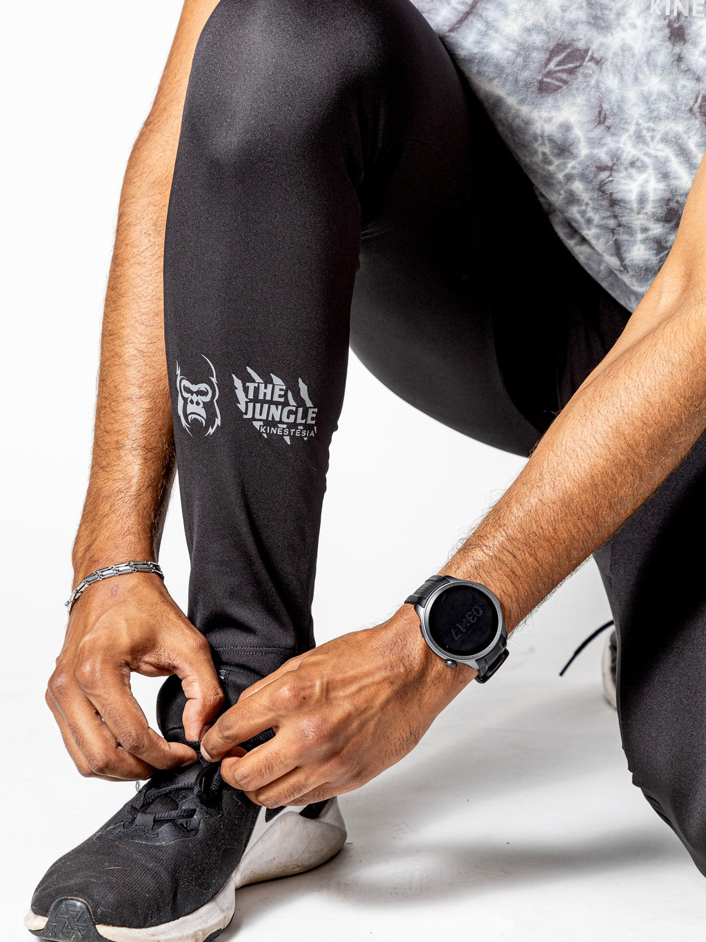 Legging deportivo de mujer — LEGGING NEGRO DE HOMBRE — Kinestesia. Activewear premium.