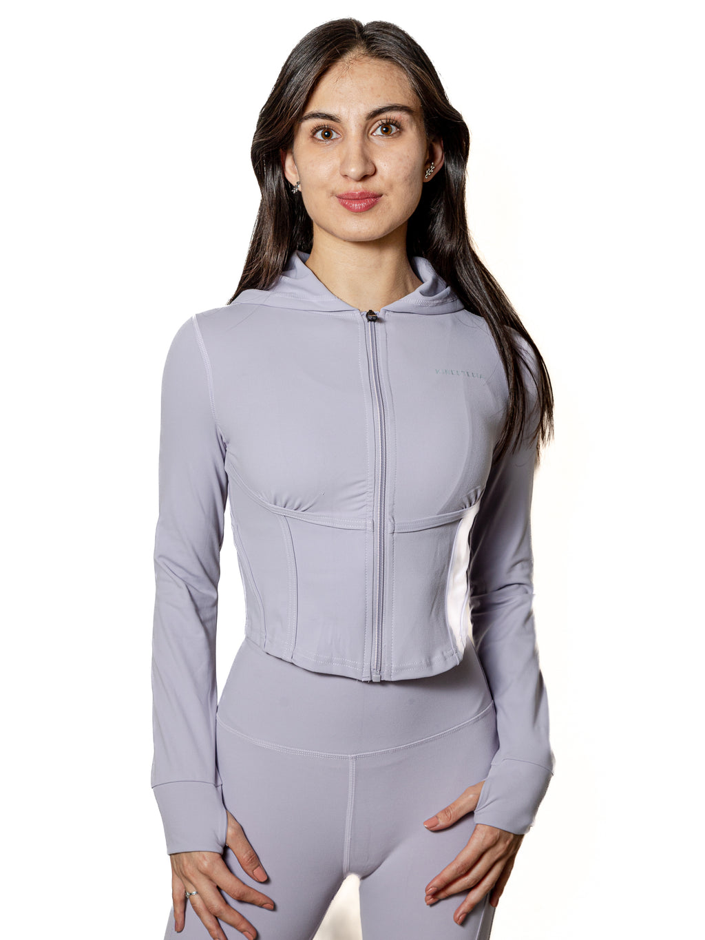 Compra top deportivo SET JACKET & LEGGINGS LILA MUJER | Kinestesia — Moda deportiva.