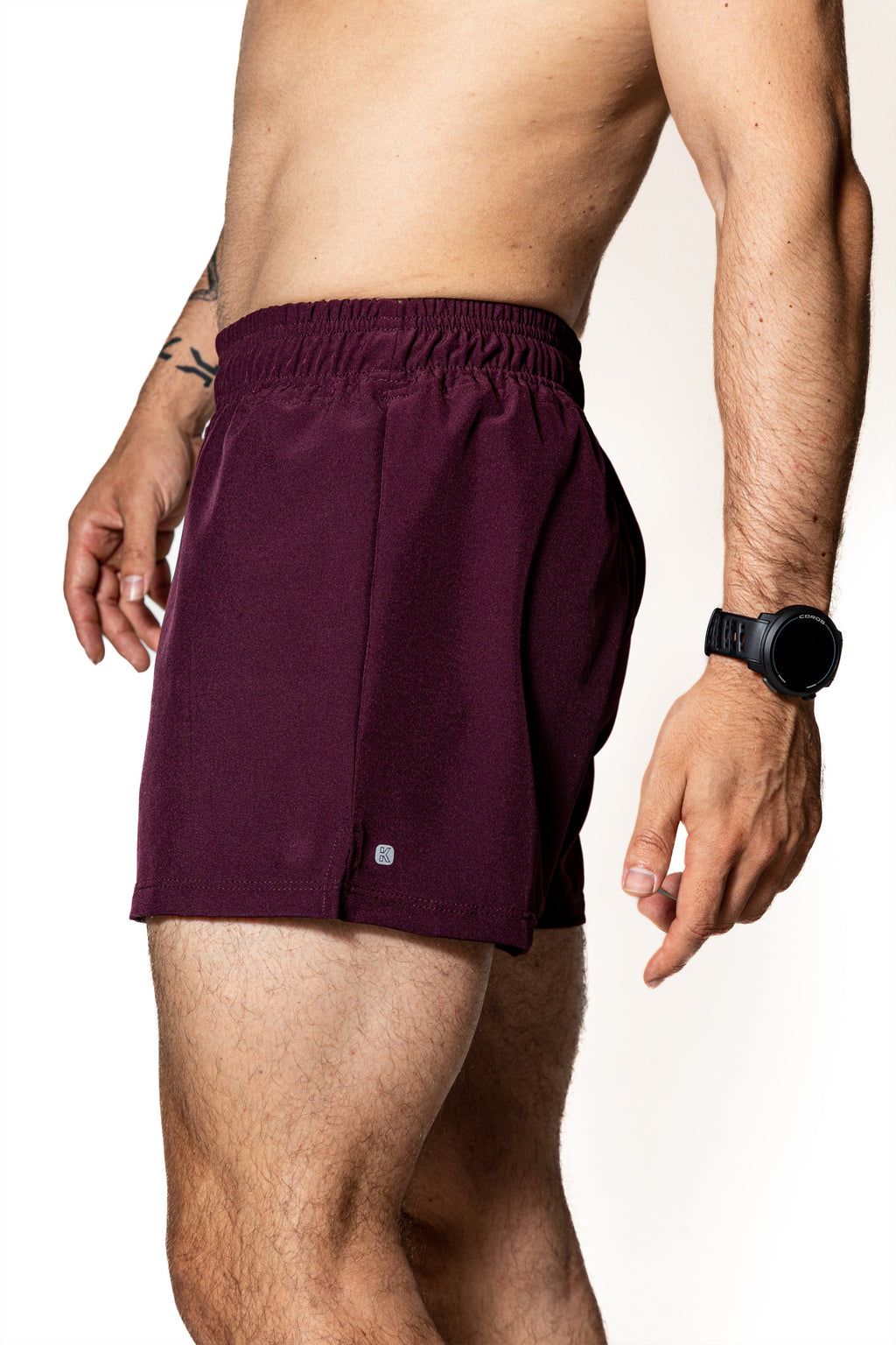 Short deportivo premium — SHORT PÚRPURA DE COMPETENCIA PARA HOMBRE — Kinestesia México.