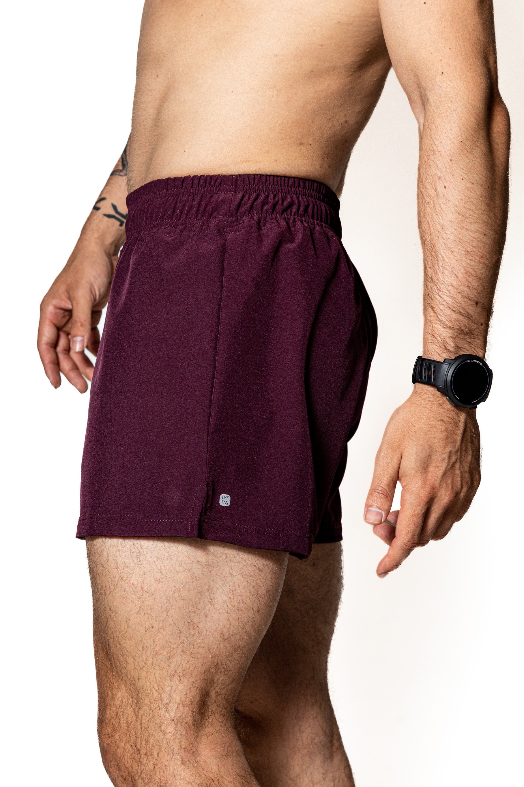 Short deportivo premium — SHORT PÚRPURA DE COMPETENCIA PARA HOMBRE — Kinestesia México.