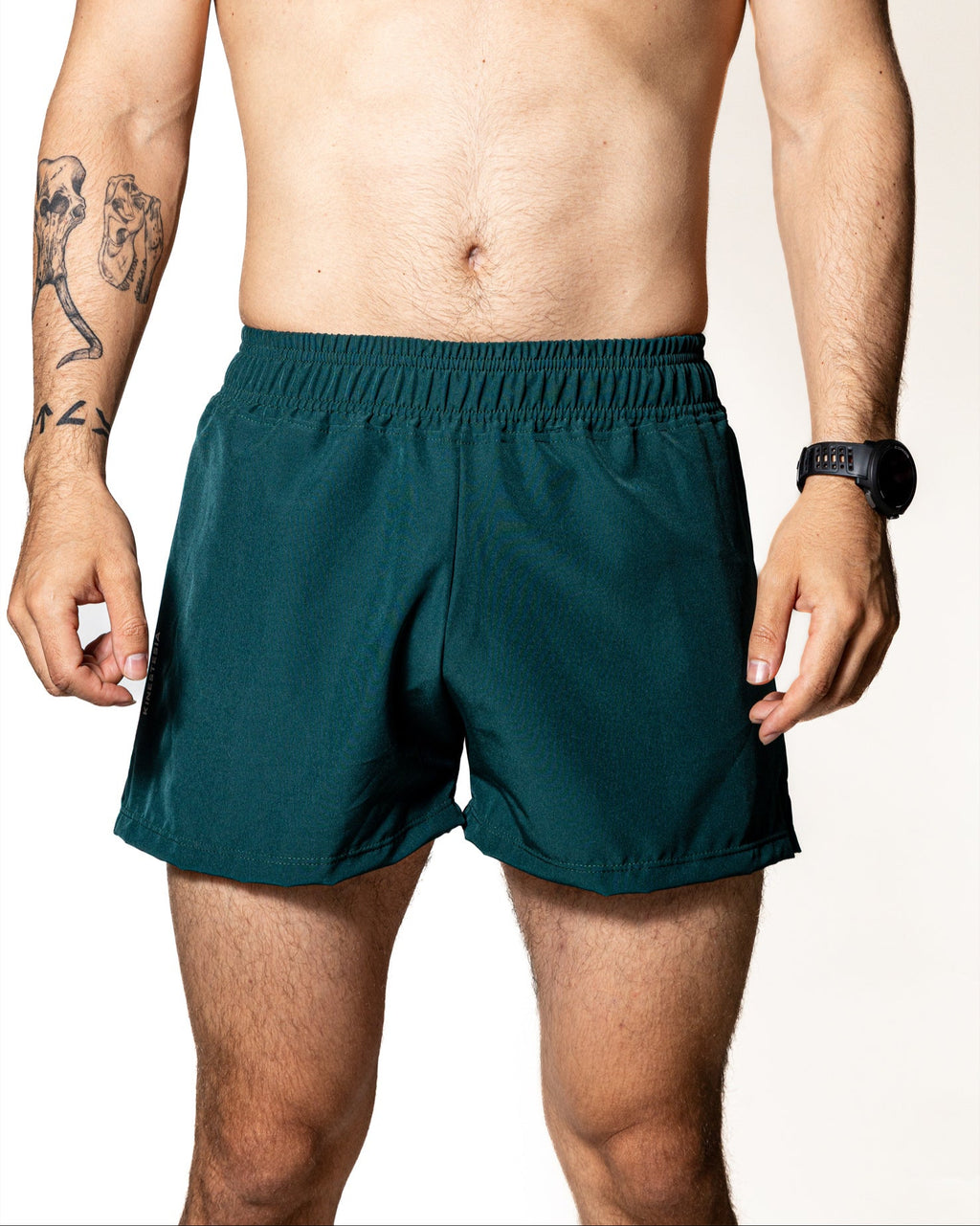 Short deportivo KINESTESIA — SHORT VERDE OSCURO DE COMPETENCIA PARA HOMBRE | Ropa Deportiva México