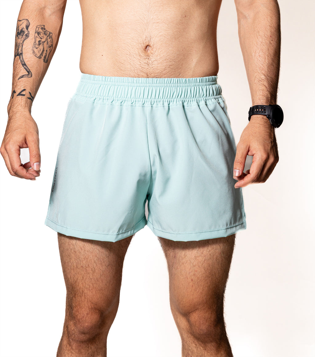 Short deportivo KINESTESIA — SHORT VERDE PISTACHE DE COMPETENCIA PARA HOMBRE | Ropa Deportiva México
