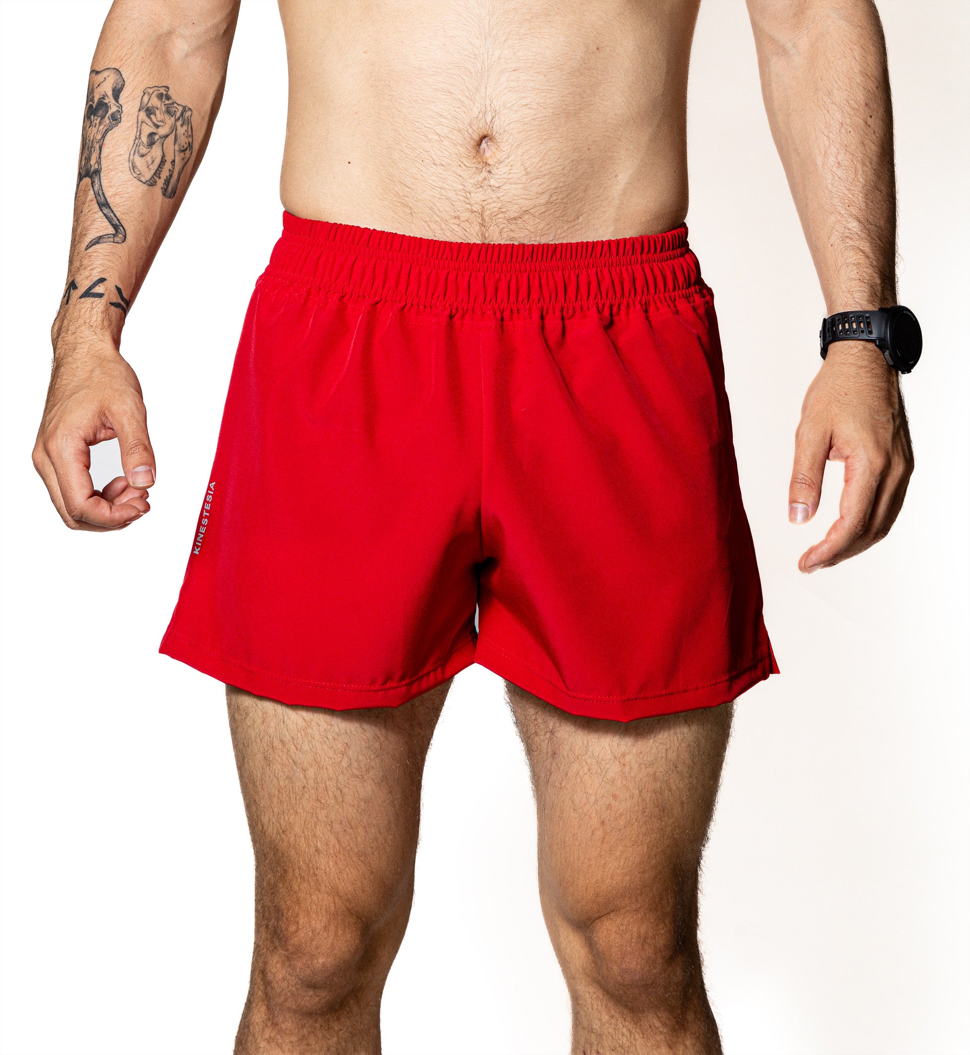 Short deportivo KINESTESIA — SHORT ROJO DE COMPETENCIA PARA HOMBRE | Ropa Deportiva México