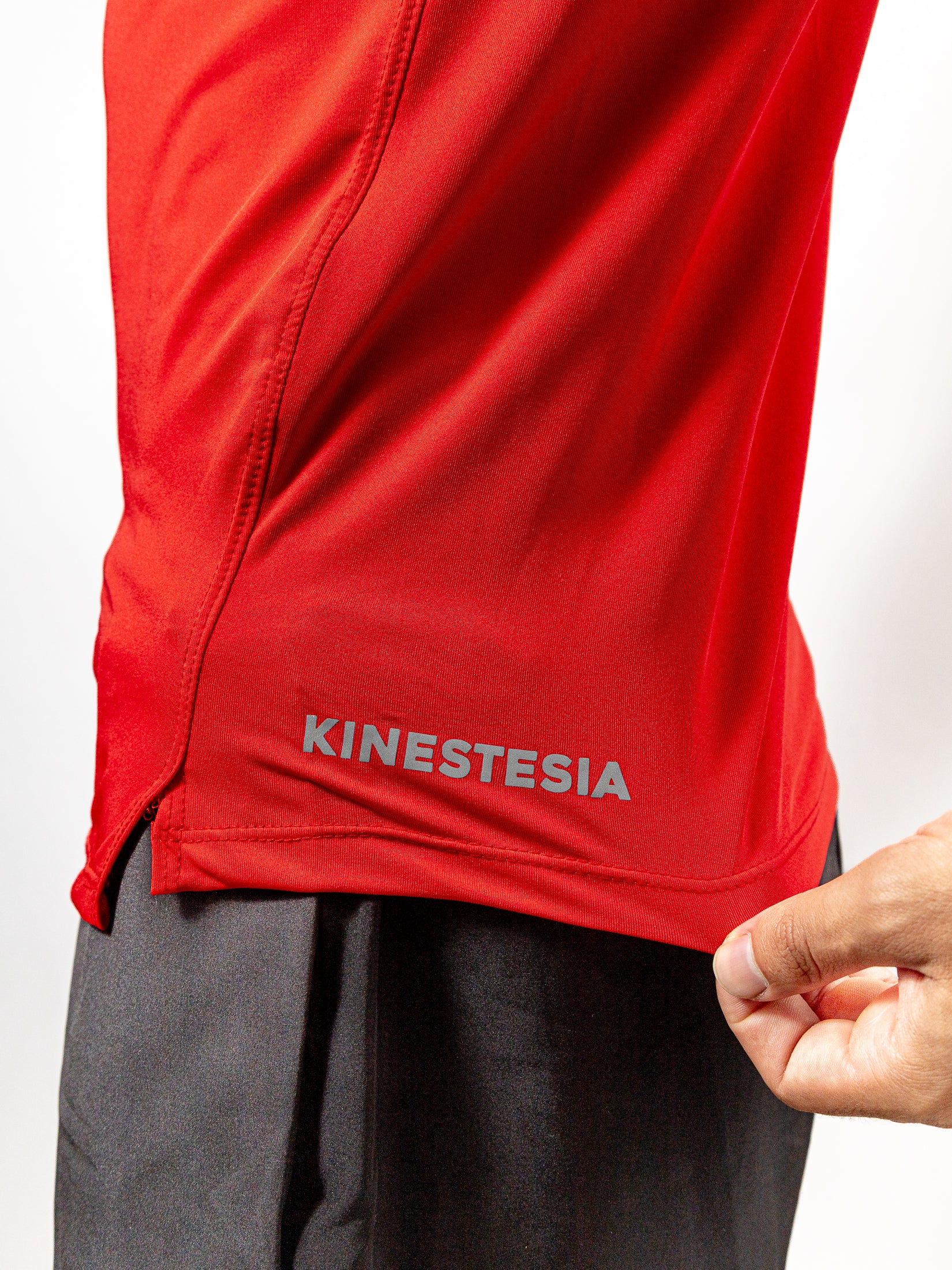 Compra playera deportiva PLAYERA MANGA CORTA ROJA PARA HOMBRE KIN | Kinestesia — Moda deportiva.