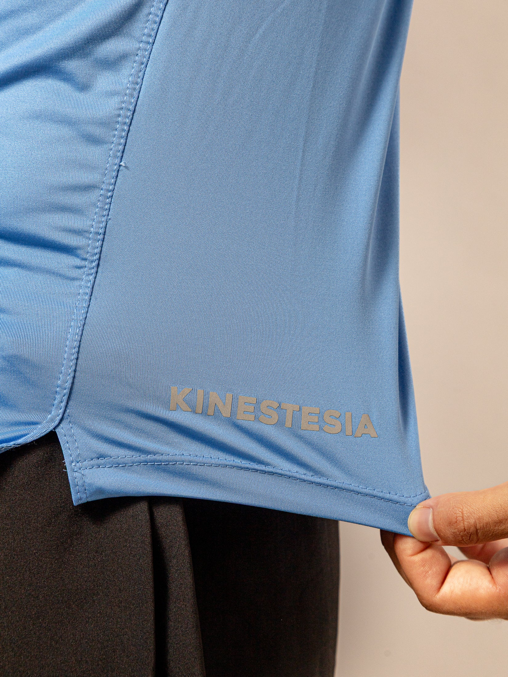 Compra playera deportiva PLAYERA MANGA CORTA AZUL CYAN PARA HOMBR | Kinestesia — Moda deportiva.