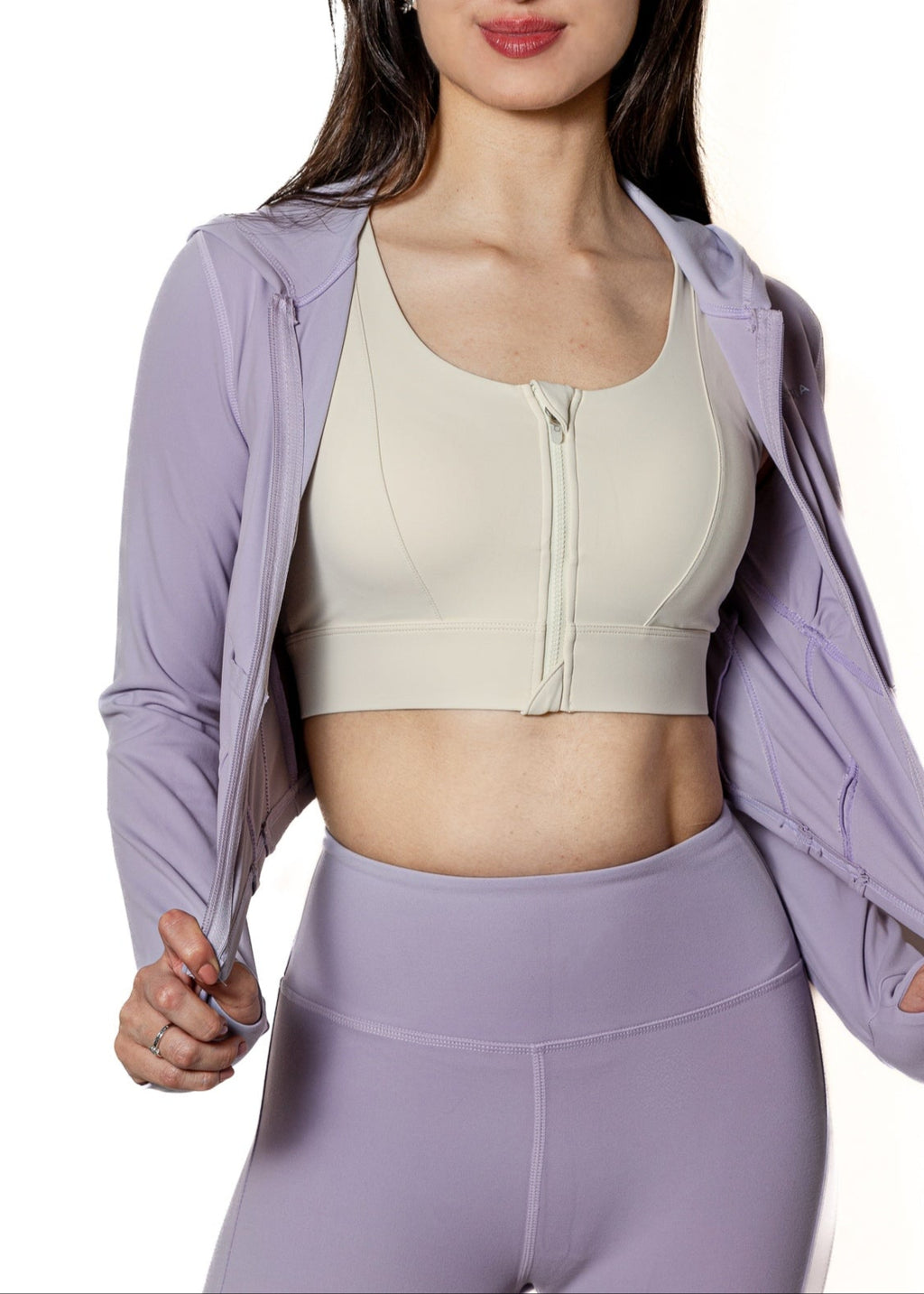 Top deportivo KINESTESIA — SET JACKET & LEGGINGS LILA MUJER | Ropa Deportiva México