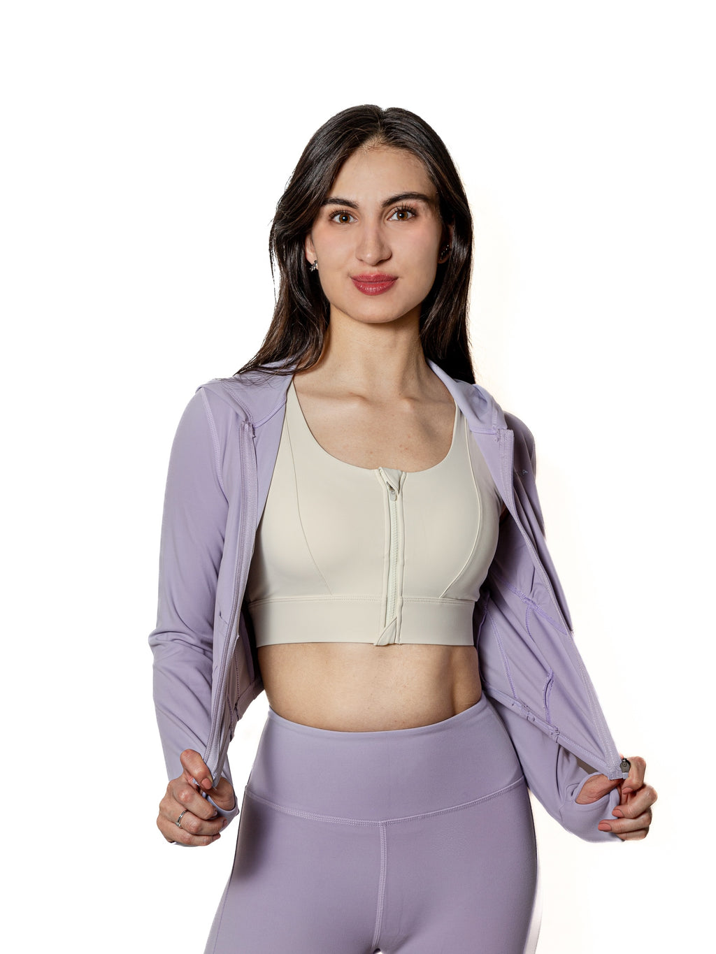 Top deportivo KINESTESIA — SET JACKET & LEGGINGS LILA MUJER | Ropa Deportiva México