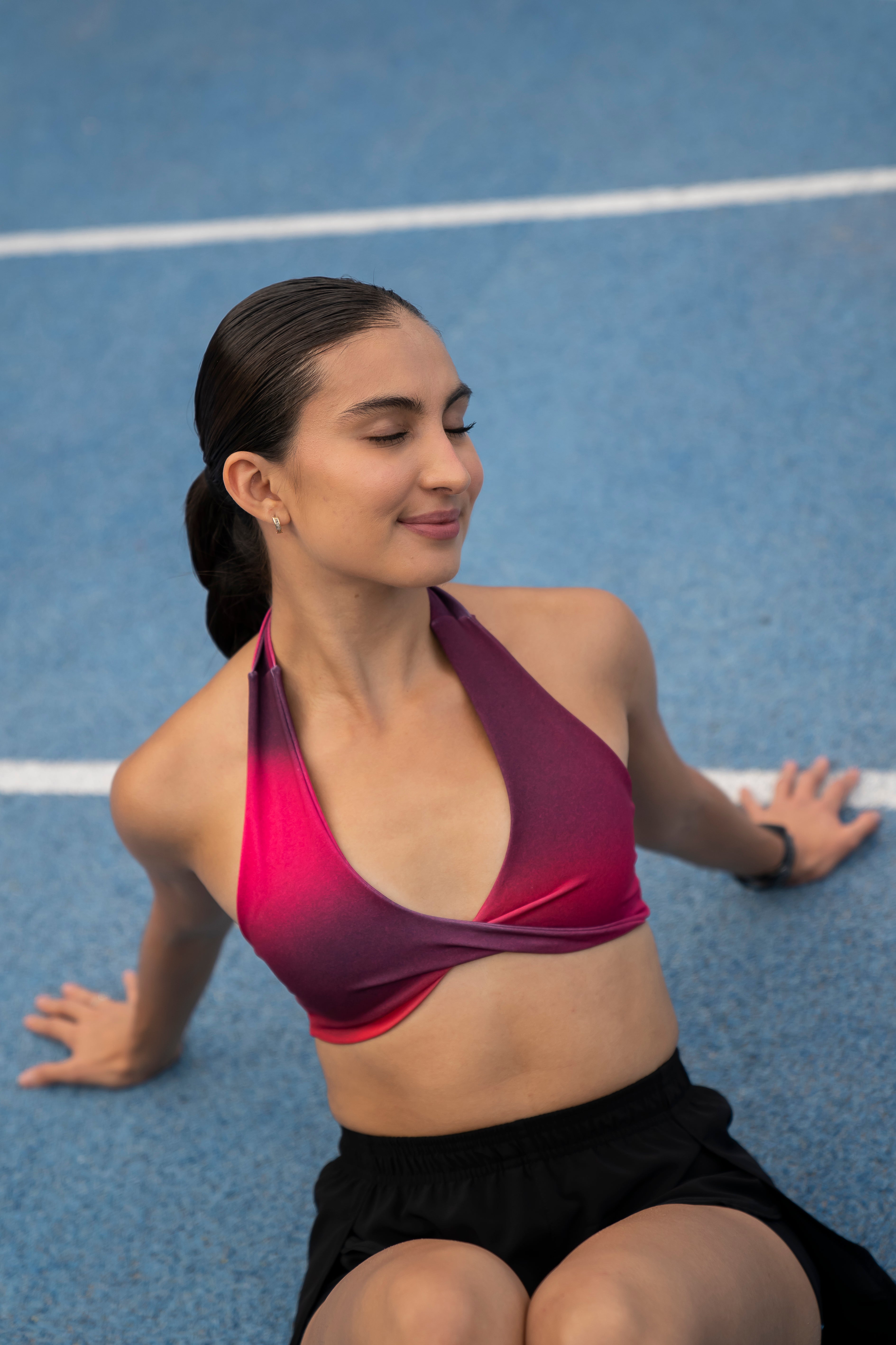 TOP CRUZADO ROJO DEPORTIVO MUJER