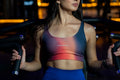 TOP DEPORTIVO MUJER NEGRO NARANJA DEGRADADO