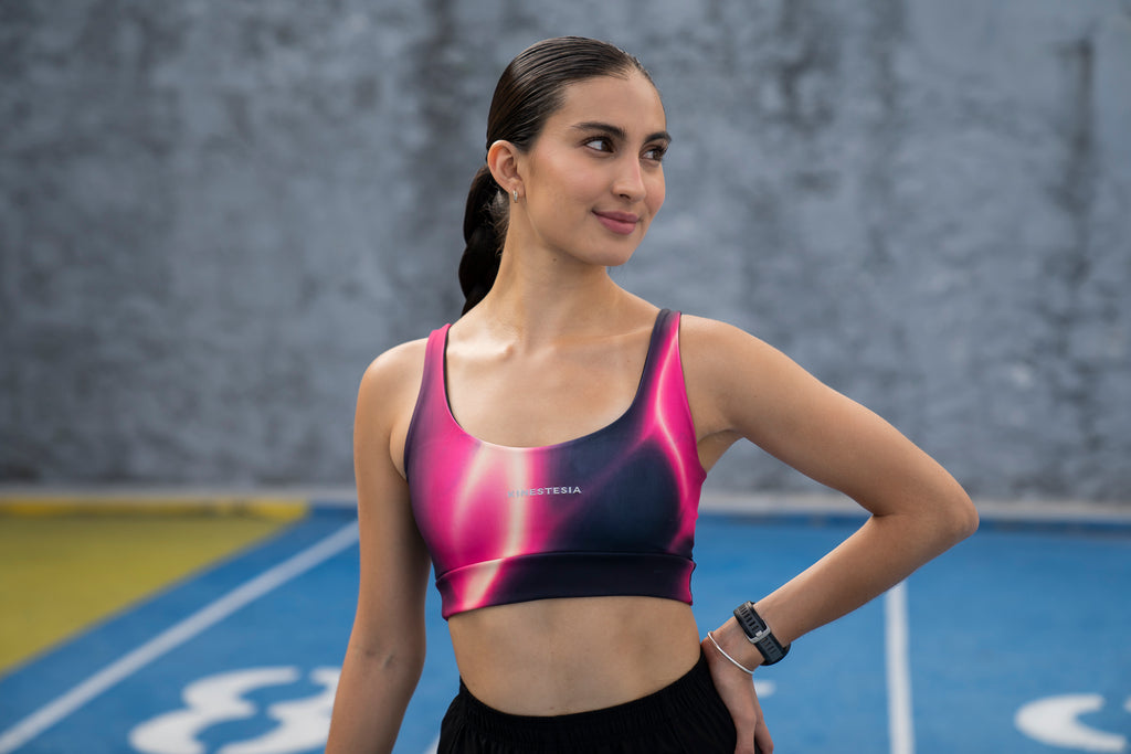 TOP DEPORTIVO MUJER UVA DEGRADADO