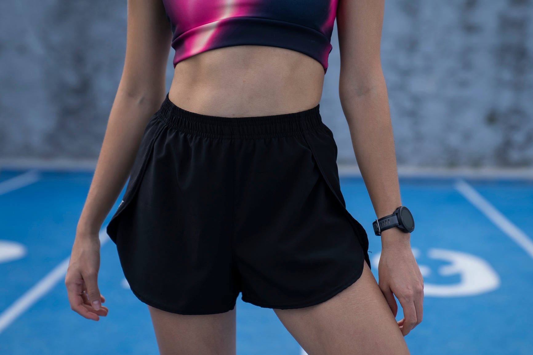 RUNNING SHORT NEGRO MUJER UNISEX HOMBRE