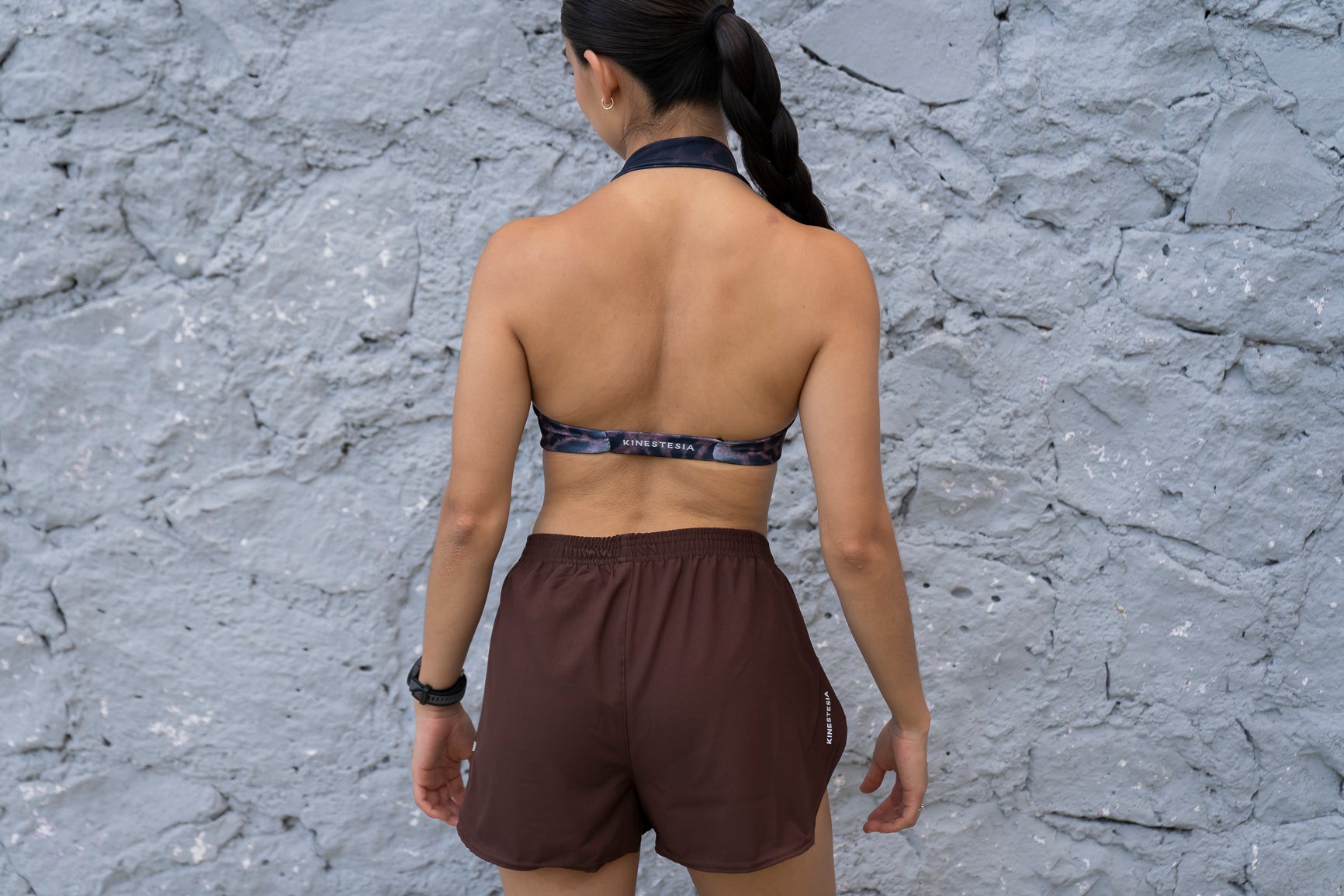 RUNNING SHORT MARRÓN MUJER UNISEX HOMBRE