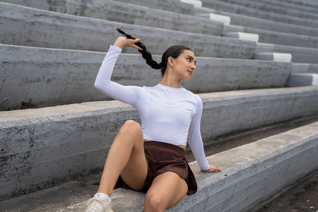 PLAYERA MANGA LARGA BLANCA PARA MUJER