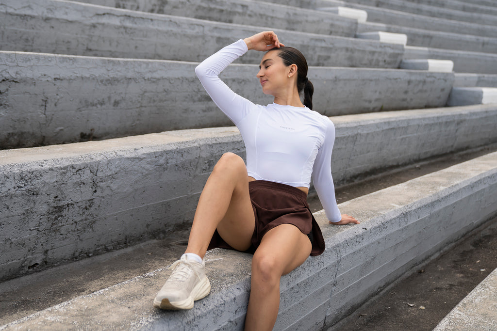 PLAYERA MANGA LARGA BLANCA PARA MUJER