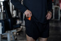 RUNNING SHORT NEGRO MUJER UNISEX HOMBRE