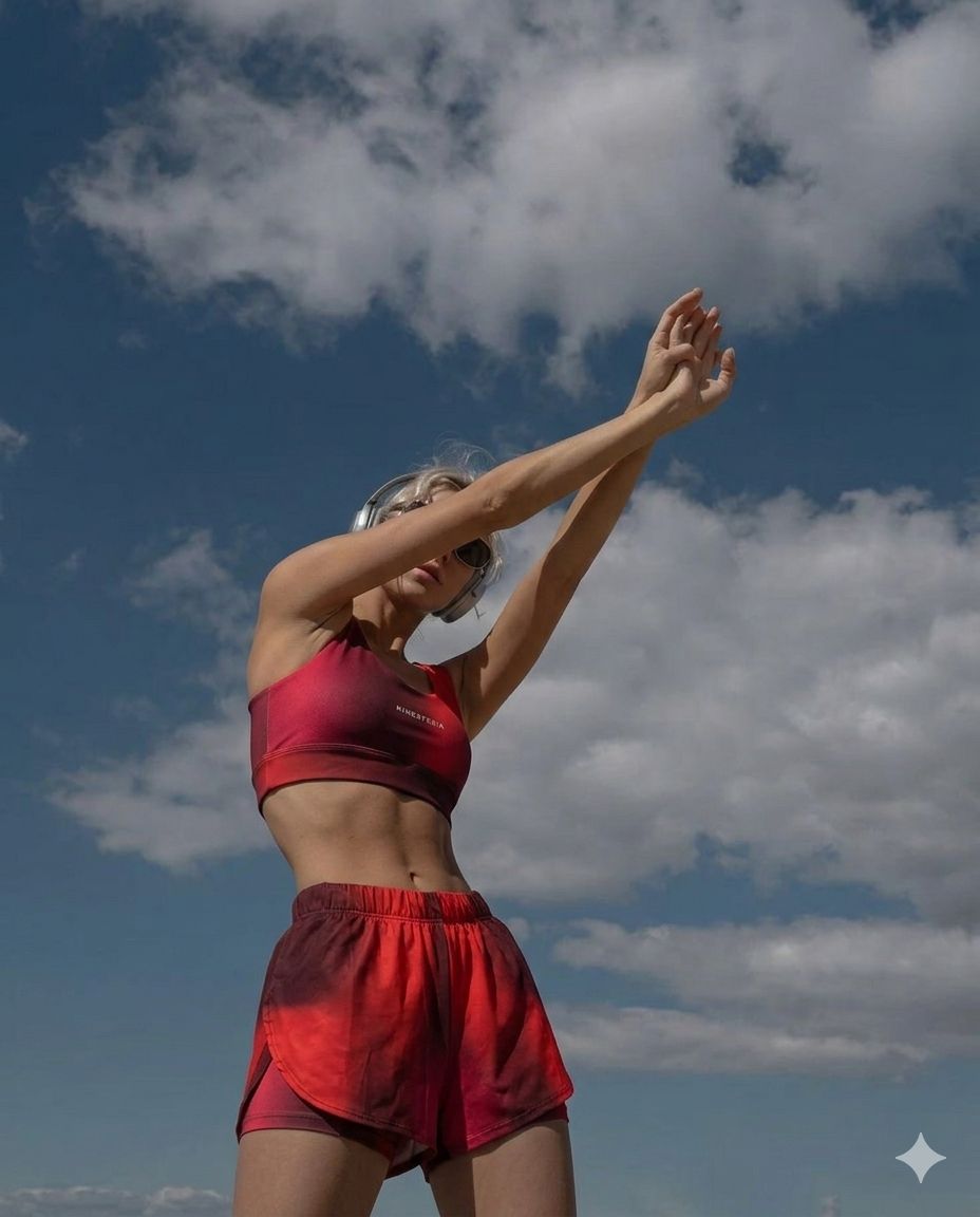 Set deportivo de mujer — SET CONJUNTO TOP Y SHORT DEPORTIVO MUJER — Kinestesia. Activewear premium.