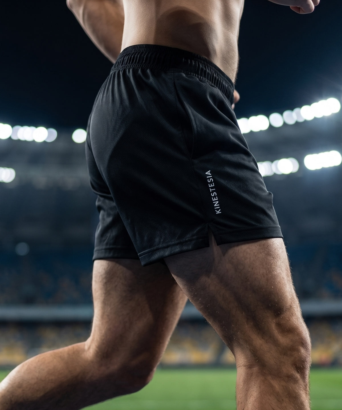 RUNNING SHORT DE COMPETENCIA NEGRO HOMBRE