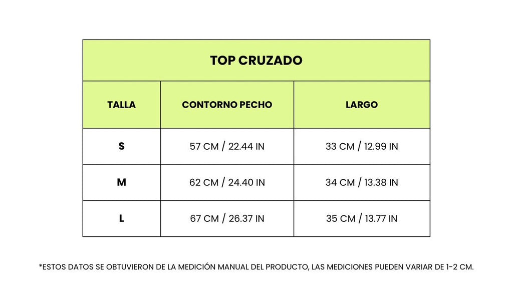 TOP CRUZADO MUJER