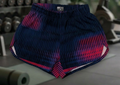 Short deportivo KINESTESIA — SHORT DEPORTIVO MUJER AZUL ROJO DEGRADADO | Ropa Deportiva México