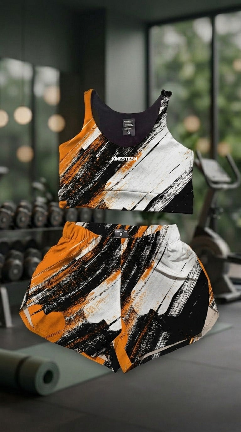 Set deportivo KINESTESIA — SET CONJUNTO TOP Y SHORT DEPORTIVO MUJER BLANCO NA | Ropa Deportiva México