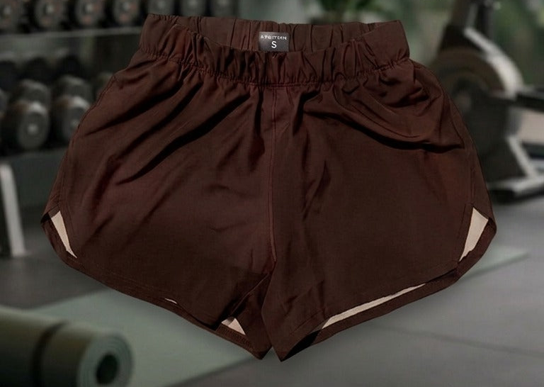Short deportivo KINESTESIA — SHORT DEPORTIVO MUJER CAFE MOTEADO | Ropa Deportiva México