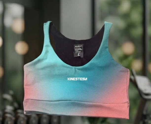 Top deportivo KINESTESIA — TOP DEPORTIVO MUJER TURQUESA ROSA DEGRADADO | Ropa Deportiva México