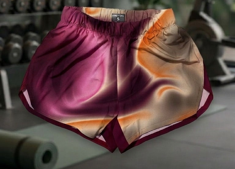 Short deportivo KINESTESIA — SHORT DEPORTIVO MUJER FUCSIA NARANJA MARRON DEGRAD | Ropa Deportiva México