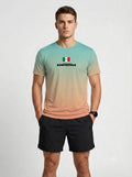 Playera deportiva KINESTESIA — PLAYERA MANGA CORTA KINESTESIA VERDE DEGRADADO COR | Ropa Deportiva México