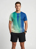 Playera deportiva KINESTESIA — PLAYERA MANGA CORTA KINESTESIA DEGRADADO AZUL, VER | Ropa Deportiva México