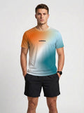 Playera deportiva KINESTESIA — PLAYERA MANGA CORTA KINESTESIA NARANJA DEGRADADO V | Ropa Deportiva México