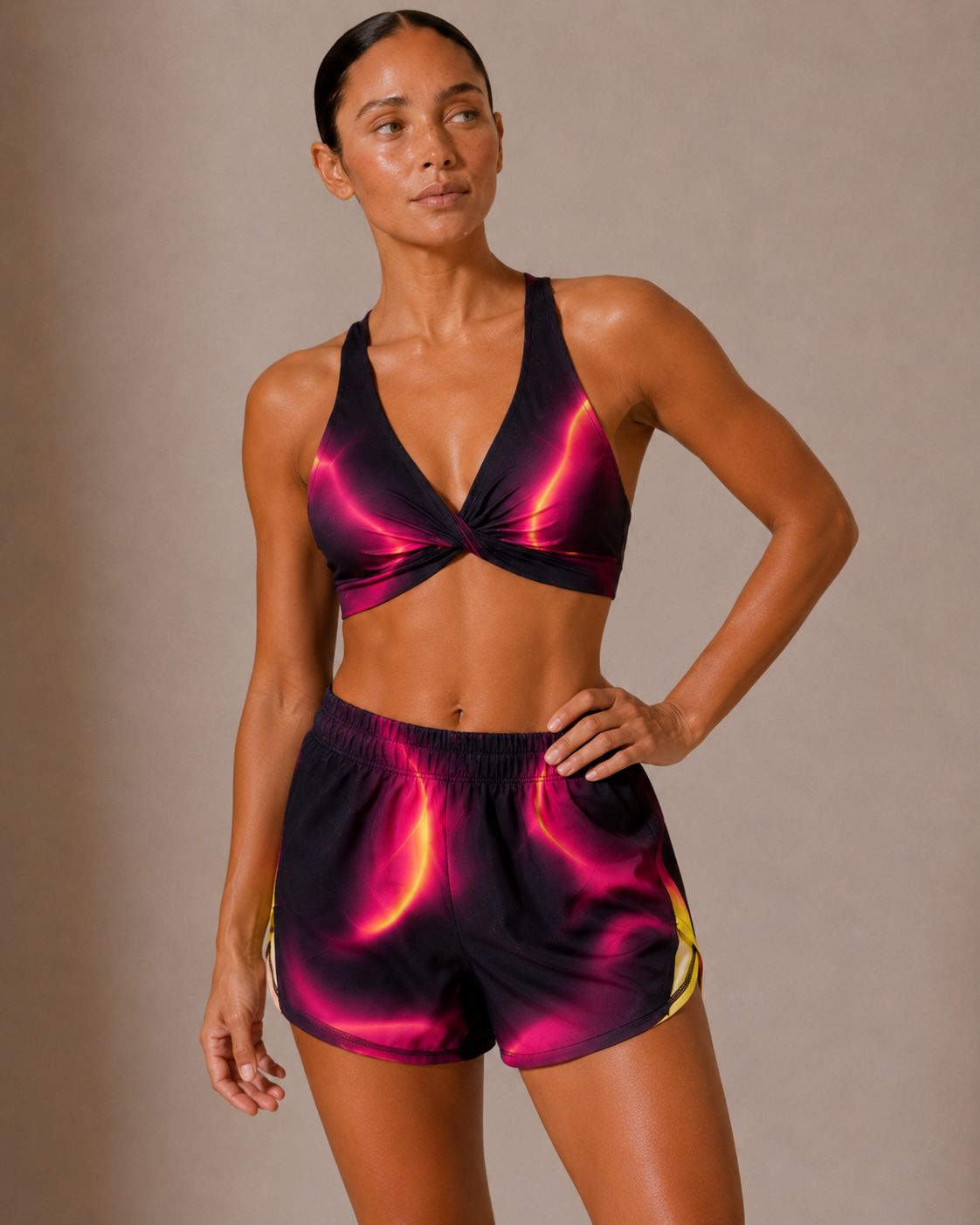 Set deportivo KINESTESIA — SET CONJUNTO TOP CRUZADO Y SHORT DEPORTIVO MUJER U | Ropa Deportiva México