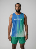 Playera deportiva KINESTESIA — PLAYERA TANK HOMBRE SIN MANGAS AZUL TURQUESA MIXED | Ropa Deportiva México