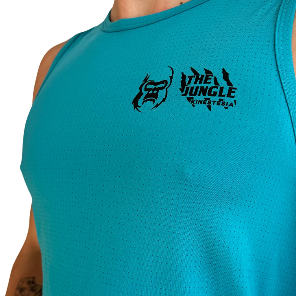 Compra playera tank top PLAYERA TANK SIN MANGAS AZUL OCEAN PARA  | Kinestesia — Moda deportiva.
