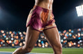 RUNNING SHORT MUJER FUCSIA NARANJA MARRON DEGRADADO