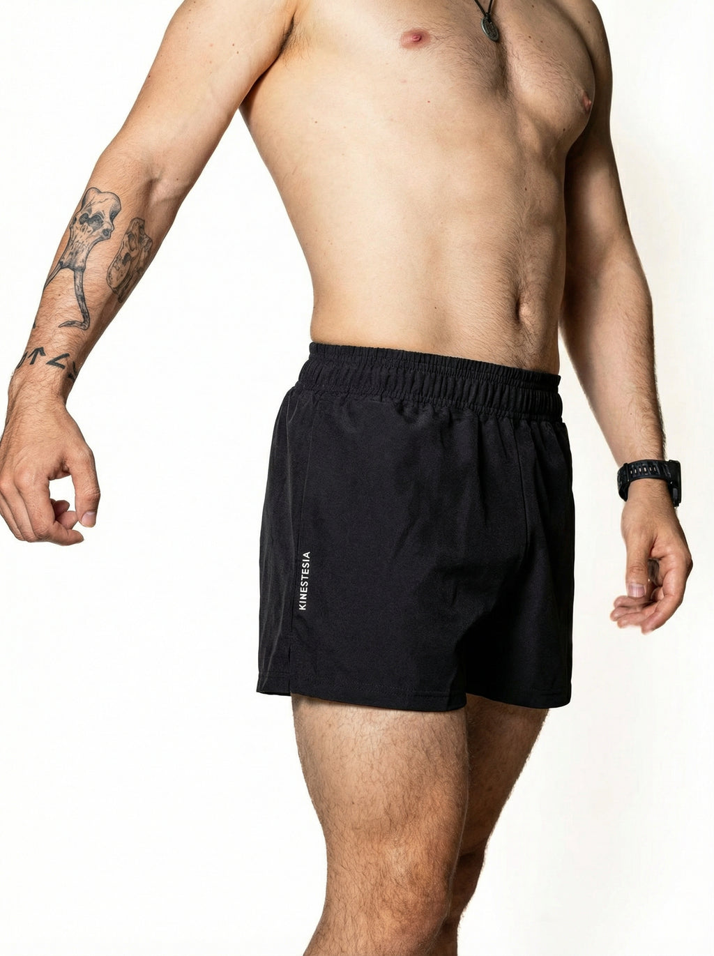 Short deportivo premium — SHORT NEGRO DE COMPETENCIA PARA HOMBRE — Kinestesia México.